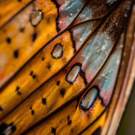 Close up of the wing of a butterfly. Macro. Abstract backgroundの素材