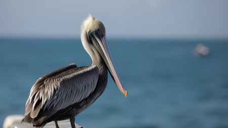 Brown Pelican (Pelecanus occidentalis) in Floridaの素材