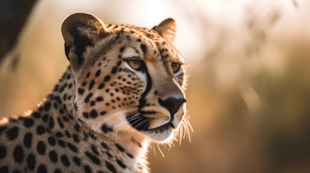 Cheetah in the Okavango Delta - Moremi National Park in Botswanaの素材