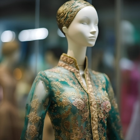 Mannequins in a fashion store in Paris, France.の素材
