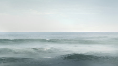 Sea and sky background. Sea waves and sky as a background.の素材