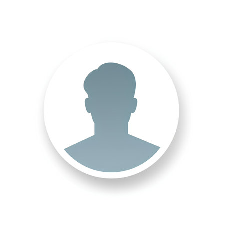 User profile icon. Vector illustration. Flat design style eps 10の素材