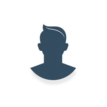 Avatar of a man icon. Profile silhouette. Vector illustration.の素材