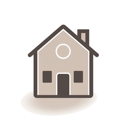 House icon in flat style. Home vector illustration on white isolated background.の素材