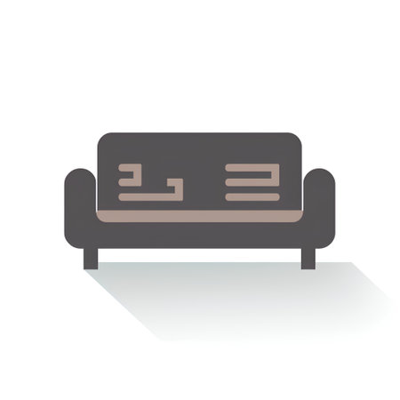 Sofa icon. Furniture for living room, vector illustrationの素材