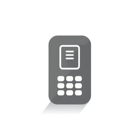 Telephone keypad icon. Flat design style. Vector illustration.の素材