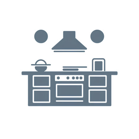 Kitchen icon on the white background. Vector illustration. Eps 10.の素材