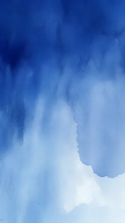 Abstract blue watercolor on paper texture can use as background or wallpaperの素材