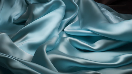 Smooth elegant blue silk or satin luxury cloth texture can use as abstract background. Luxurious background designの素材