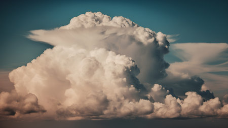 Dramatic cloudscape. Nature background. 3d render illustrationの素材