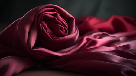 close-up of a red rose on a dark background, studio shotの素材