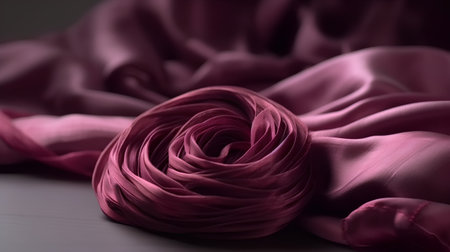close up of a pink rose on a black background, studio shotの素材