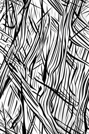 Seamless pattern with black and white lines on a white backgroundの素材