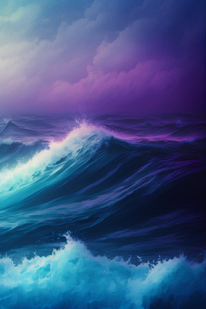 Sea wave background. Vector illustration for your design. Eps 10.の素材