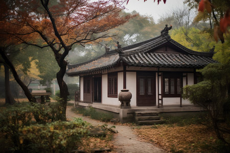 Autumn scenery of Changdeokgung Palace in Seoul, South Koreaの素材