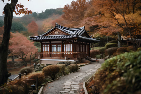 Beautiful autumn landscape in Kiyomizu-dera Temple, Kyoto, Japanの素材