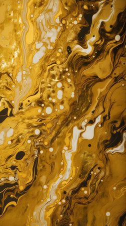 Marble abstract acrylic background. Marbling artwork texture. Agate ripple pattern. Gold powder.の素材