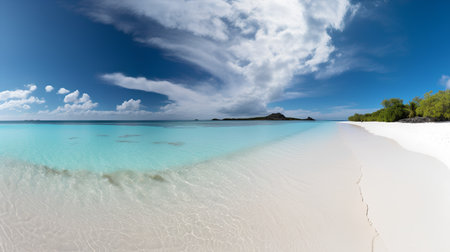 Beautiful beach at Seychelles, La Digue islandの素材