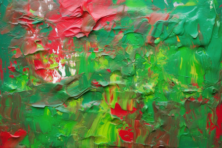 abstract background: red, green, blue and yellow paint on the wallの素材