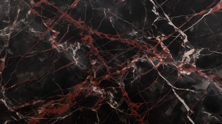 Black marble natural pattern for background, abstract natural marble black and redの素材
