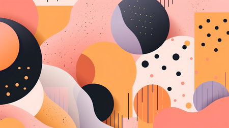 Abstract background with colorful geometric shapes. Vector illustration. Eps10.の素材