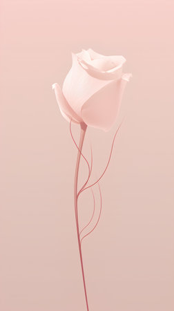 White rose on a pink background. Vector illustration for your design.の素材