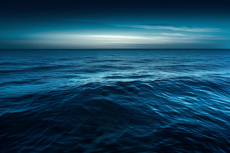 Beautiful seascape. Blue sea and sky. Nature composition.の素材