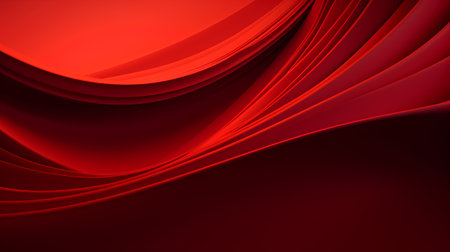 Abstract red wavy background. 3d render illustration. Clip-artの素材