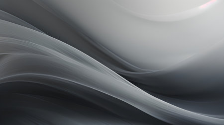 abstract background with smooth lines in gray and white colors, digitally generated imageの素材