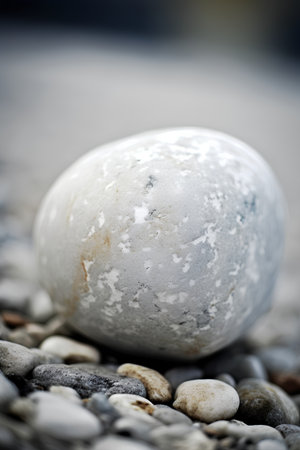 Pebble stone on the beach. Shallow depth of field.の素材