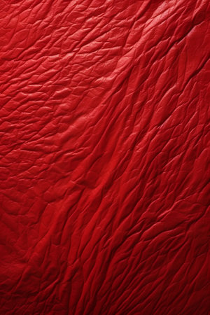 Red leather texture background. Abstract leather texture for design with copy space.の素材