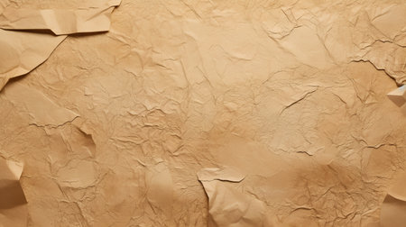 Old crumpled paper background. Brown paper texture. Abstract background.の素材