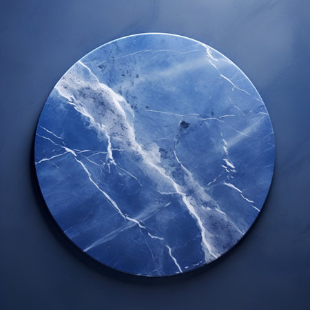 Blue marble texture with natural pattern for background or design art work.の素材