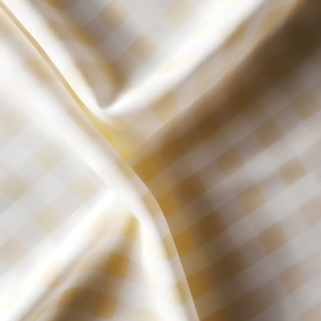Texture, background, pattern. The fabric is white with a checkered patternの素材