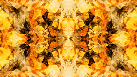 Seamless pattern of fire flames. For eg fabric, wallpaper, wall decorations.の素材