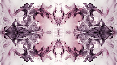 Kaleidoscope of color with beautiful ornamental pattern. Computer generated graphics.の素材