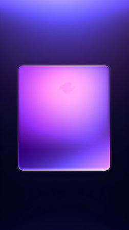 Glossy glass button on a dark background. Vector illustration.の素材