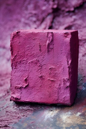 close up of a red brick on a rustic background with copy spaceの素材