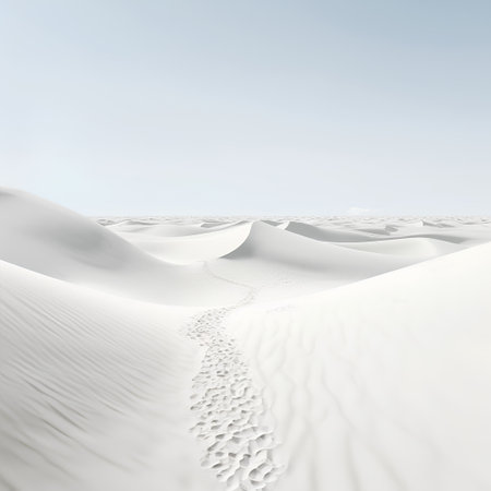 White sand dunes on a background of blue sky. 3d renderの素材