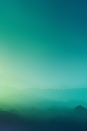 Mountain landscape. Nature background with mountains and fog. Vector illustration.の素材