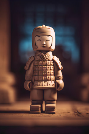 Lego Star Wars minifigure. Studio shot.の素材