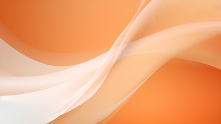 abstract background with smooth lines in orange and white colors, vector illustrationの素材