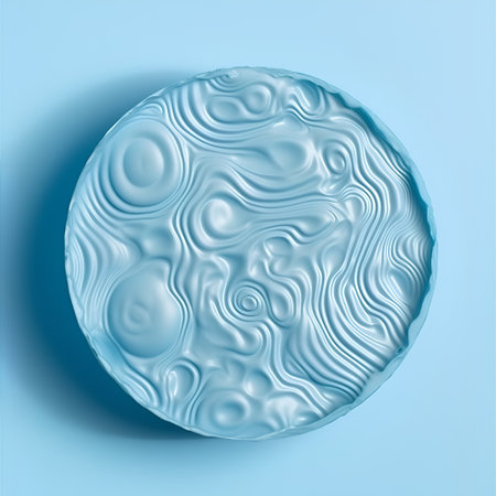 abstract background with blue water waves on a white background, 3d renderの素材
