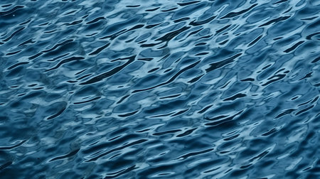 abstract blue background with ripples on the water of a lakeの素材