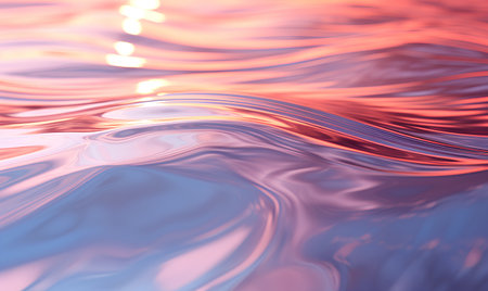 abstract blue and pink water background with some smooth lines in itの素材