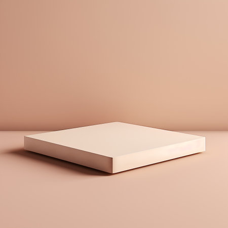 3d rendering of minimal geometric forms. Glossy luxury podium for your design.の素材