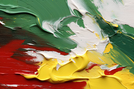 Abstract oil paint strokes on canvas. Colorful background for design.の素材