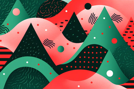 Seamless pattern with hand drawn abstract shapes. Vector illustration.の素材