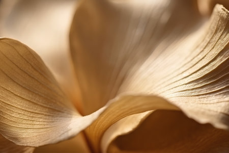 close up of a petal of hibiscus in sepiaの素材
