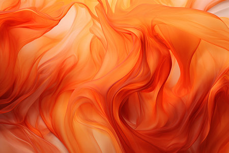 abstract orange background with smooth lines in it. 3d renderの素材